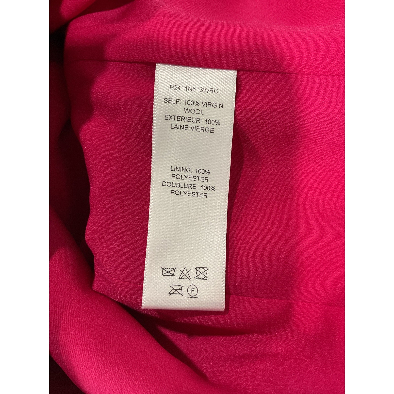 Carolina Herrera Pink Wool Tie Boat Neck Short Sleeve Mini Dress Size 2