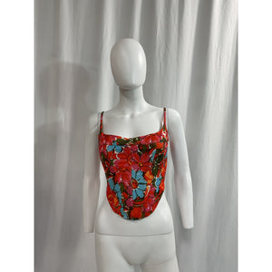 Miaou V Corset Pink Crepe Top Size XS