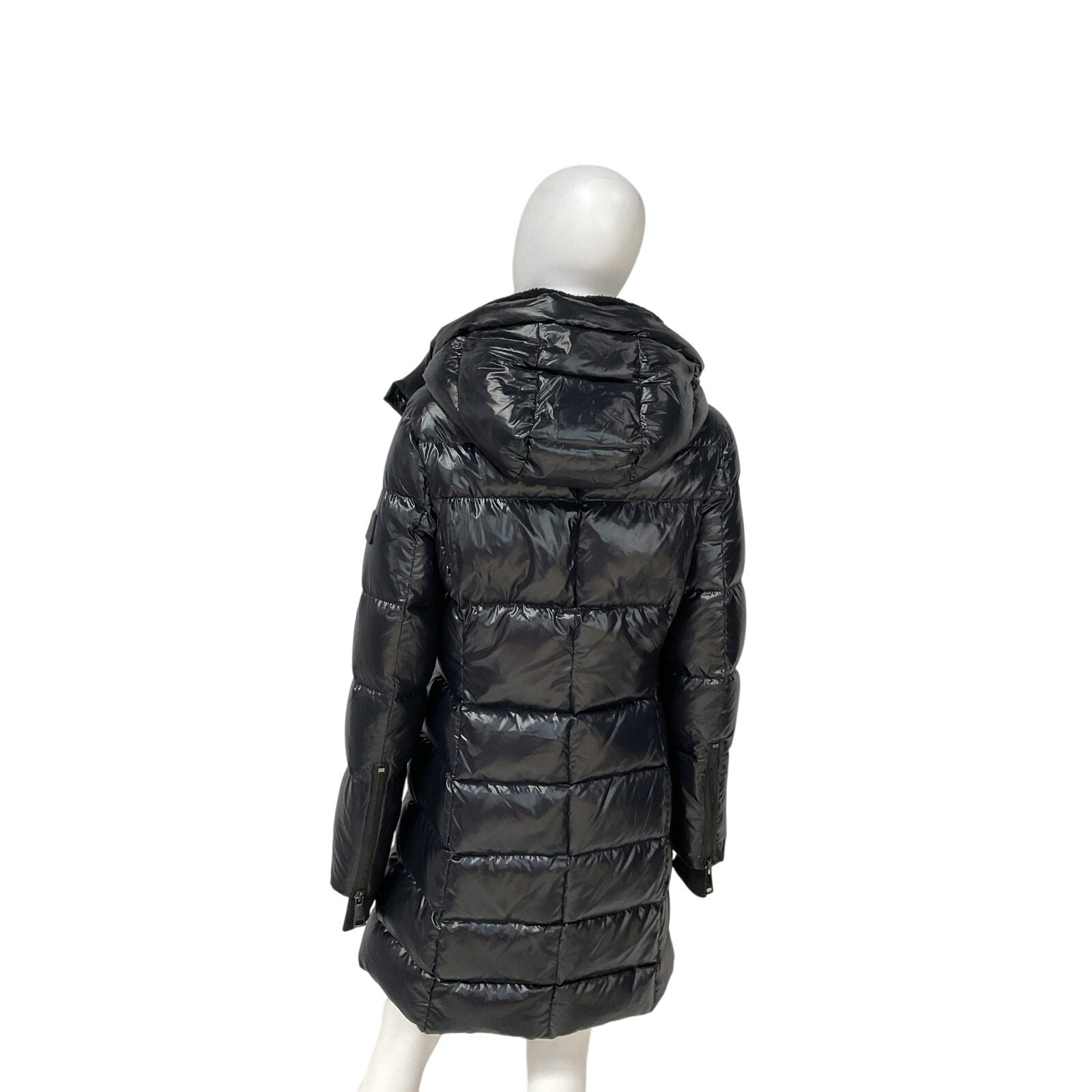 Sam. New 'Soho' Black Nylon Down Coat Size M