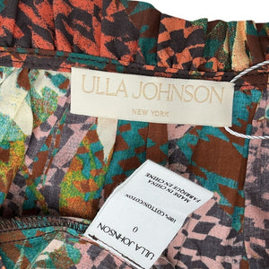 Ulla Johnson Printed Multicolor Tillie Floral Top Size 0
