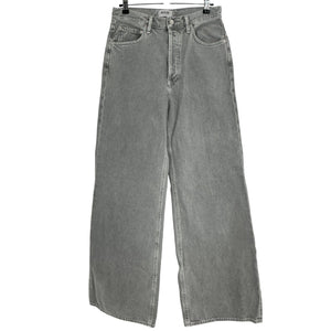 Agolde High Rise Wide Leg Gray Dame Denim Jeans Size 27