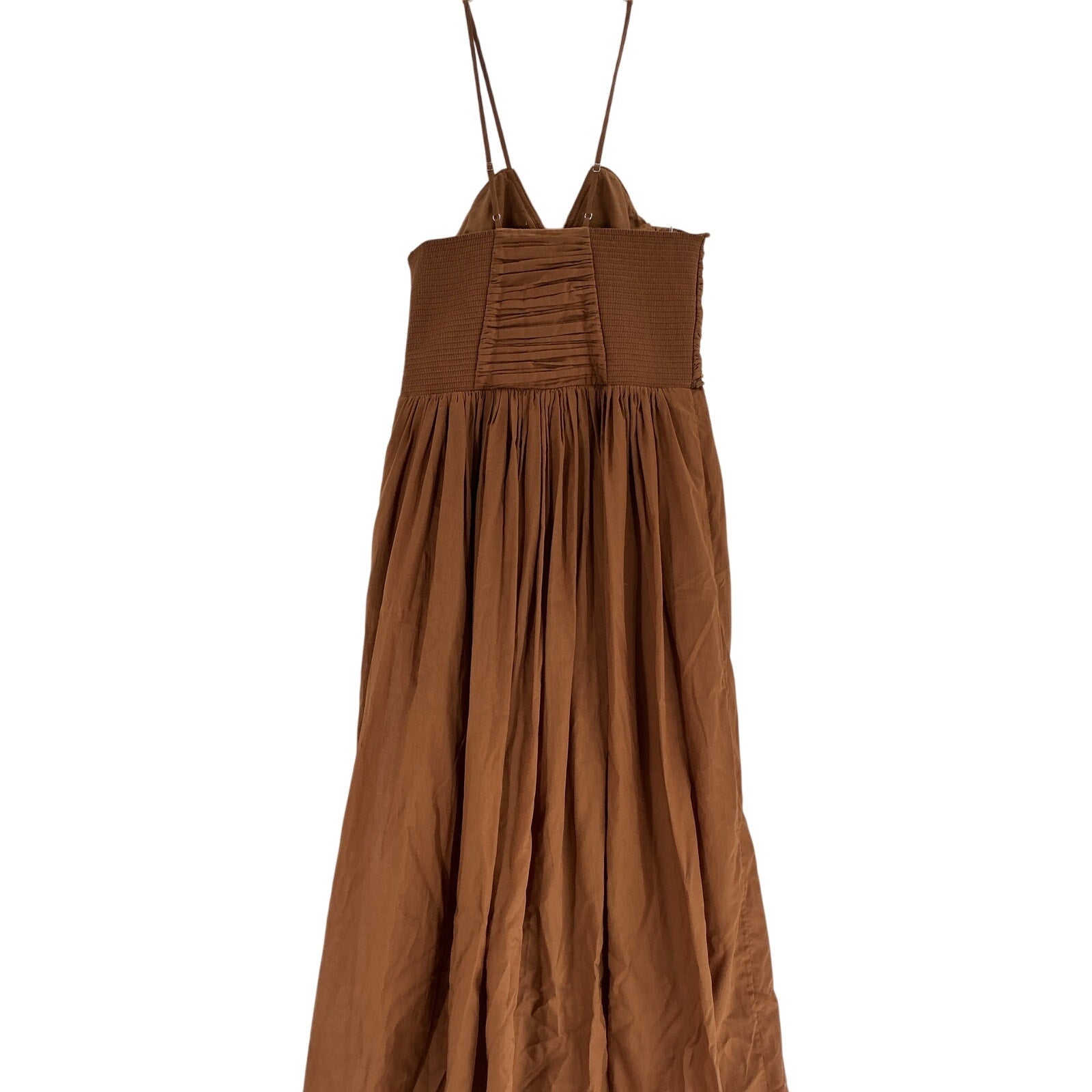A.L.C. 'Rumi' Brown Cotton Crocheted Trim Dress Size 6