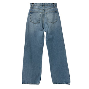Reformation Wilder High Rise Wide Leg Cropped Denim Jeans Size 25
