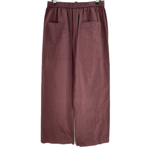 Tibi Technical Burgundy Zipper Maxi Skirt Size S