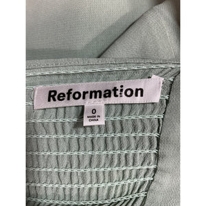 Reformation Elegant Sage Westerly Dress Size 0