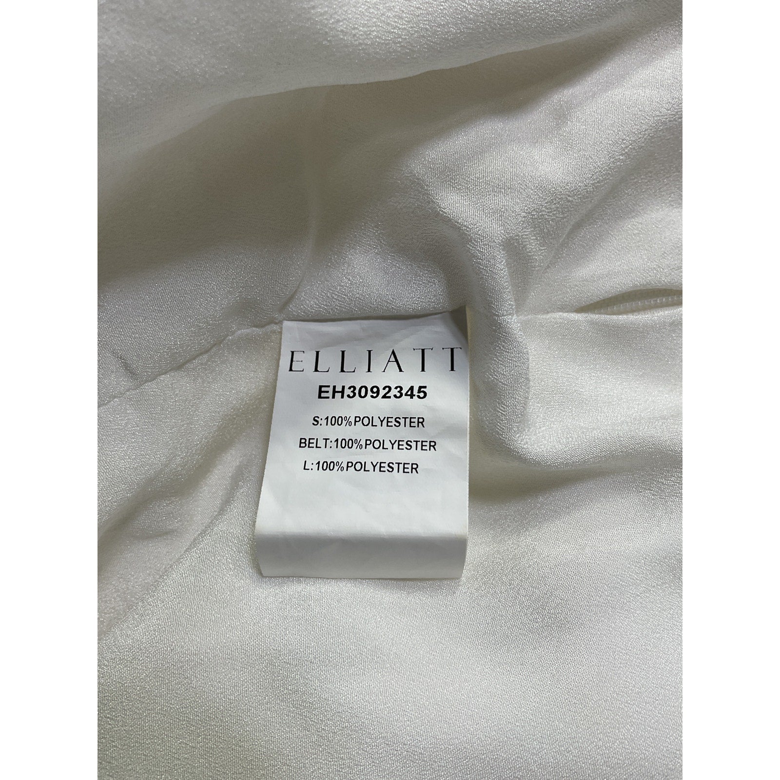 Elliatt 'Marcia' White Mesh Gown Size M