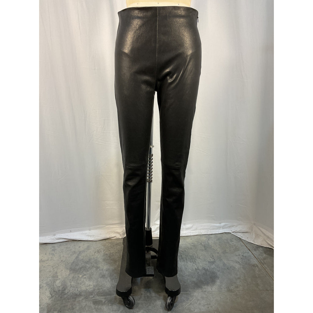 Ann Demeulemeester 'Florence' Black Leather Leggings Size S