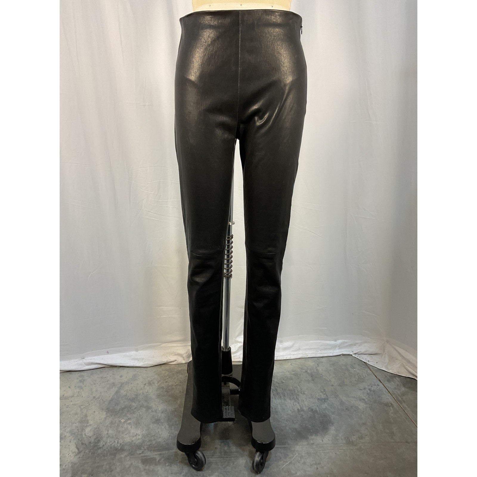 Ann Demeulemeester 'Florence' Black Leather Leggings Size S