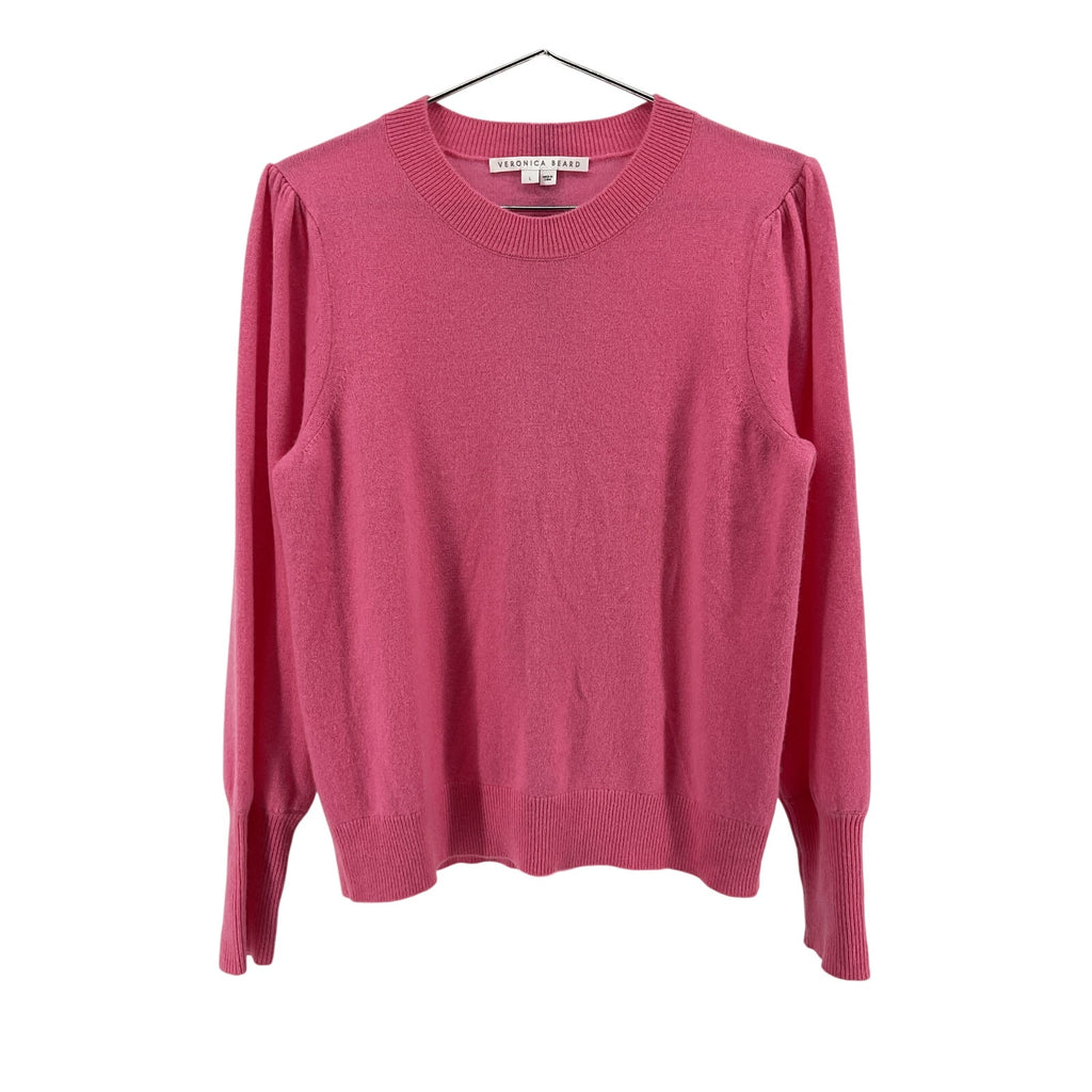 Veronica Beard 'Nelia' Pink Cashmere Pullover Sweater Size L