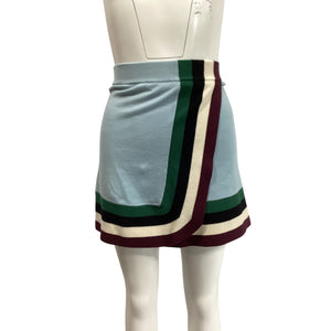 JoosTricot Knit Pool Tile Stripes Mini Skirt Size S