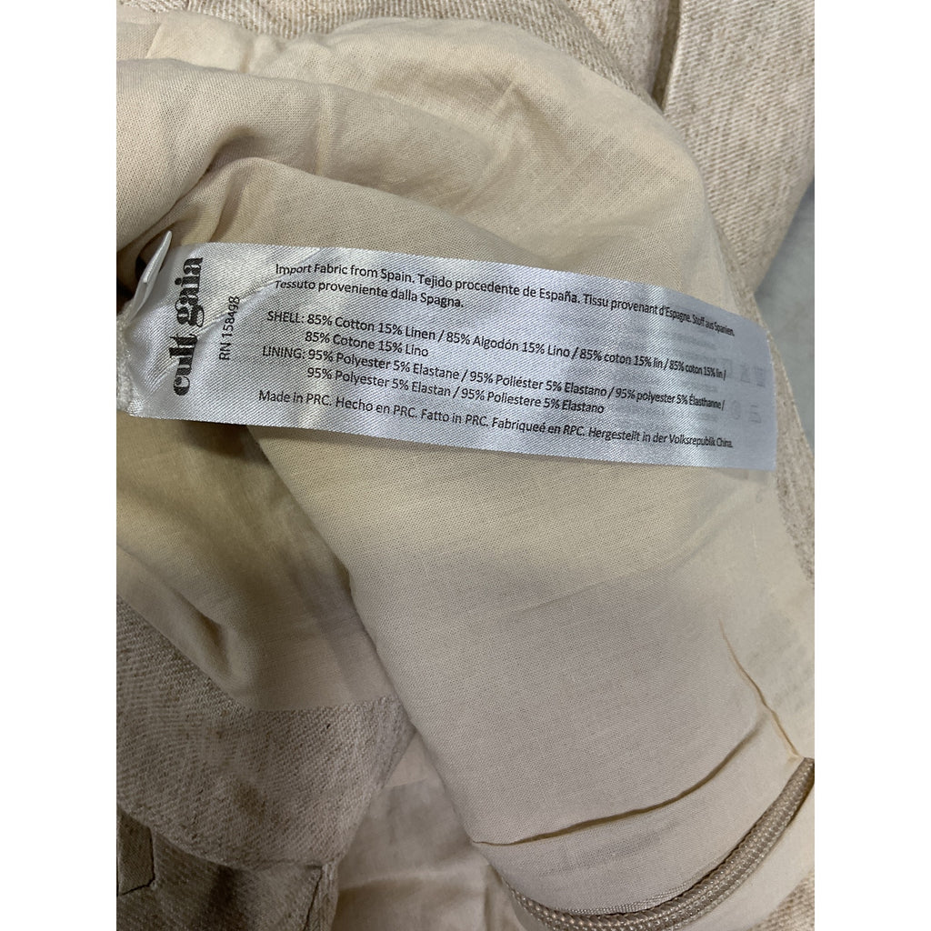 Cult Gaia 'Noah' Tan Cotton Sateen Top Size 6 - NWT