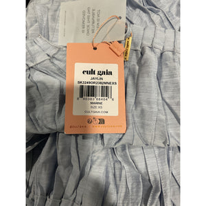 Cult Gaia Pleated Marine Jaylin Skirt Size XS NWT