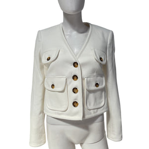 Veronica Beard White Isola Jacket Size 2 NWT