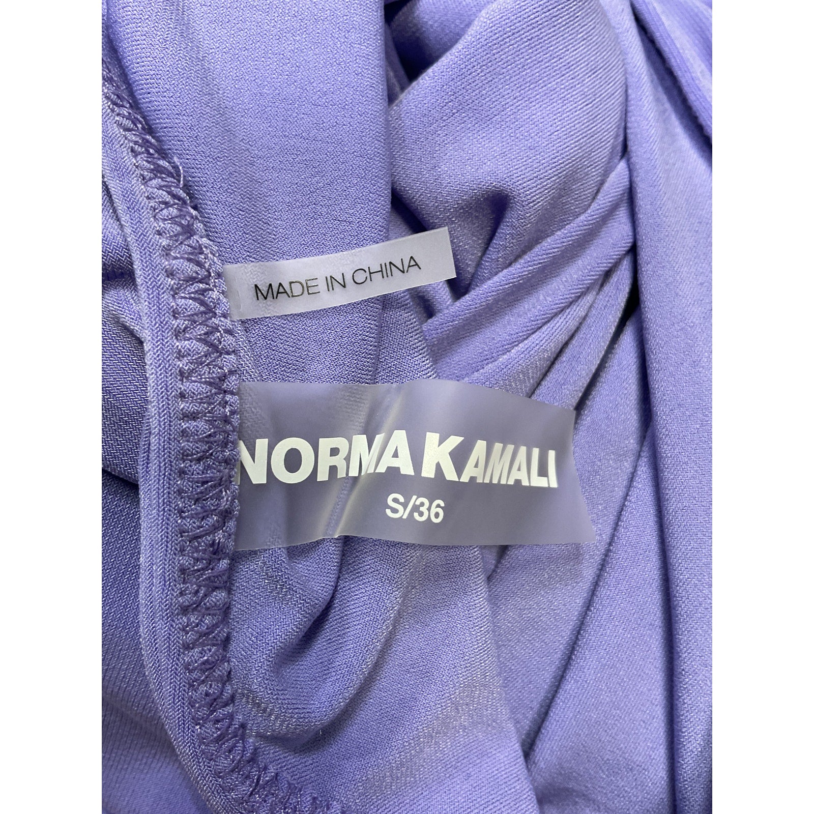Norma Kamali 'Pickleball' Purple Polyester Diana Mini Dress Size S