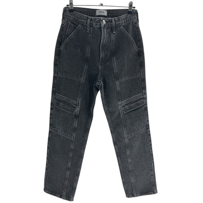 Agolde Relaxed Washed Black Cooper Cargo Denim Jeans Size 25