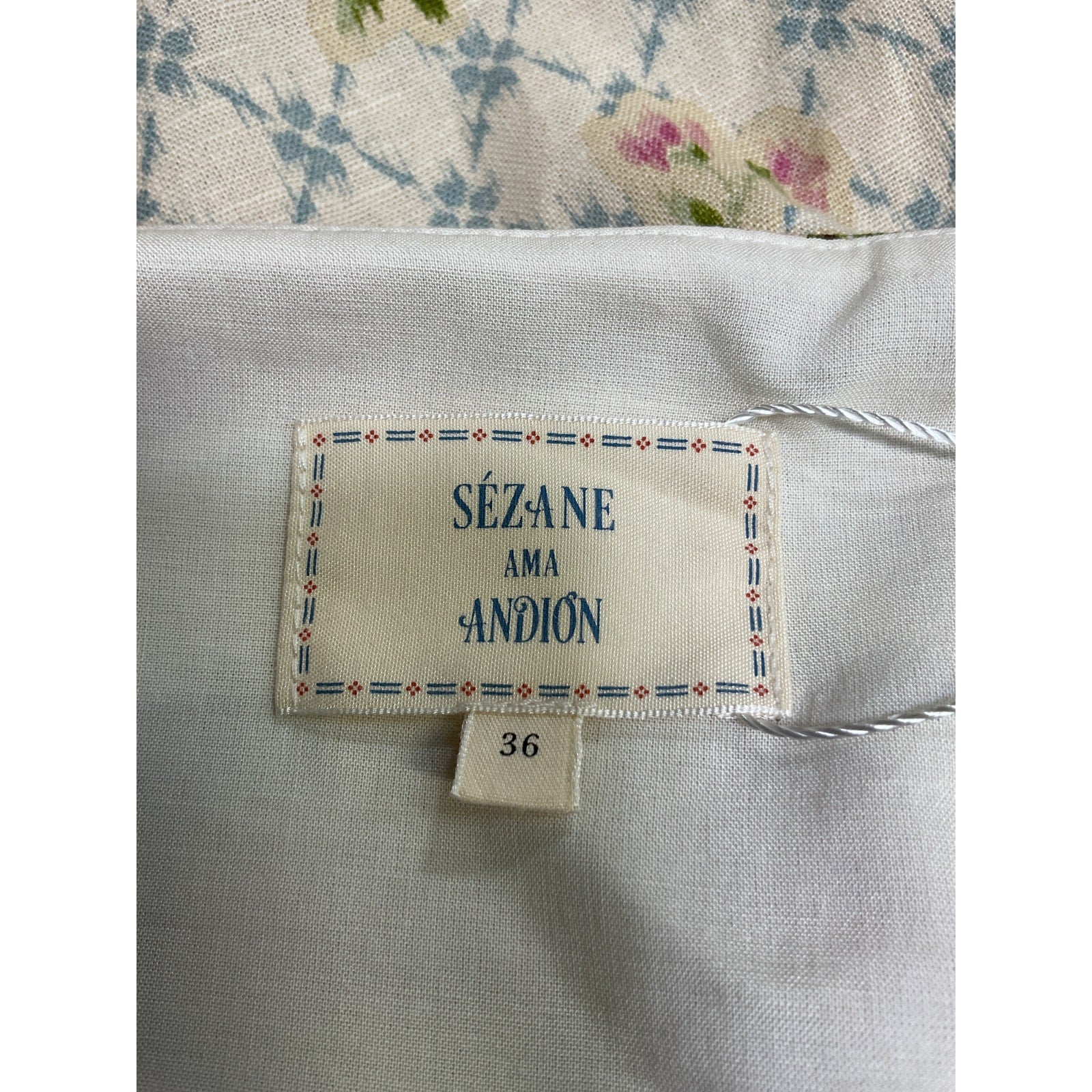 S�zane 'Josiana' White Linen Dress Size 36