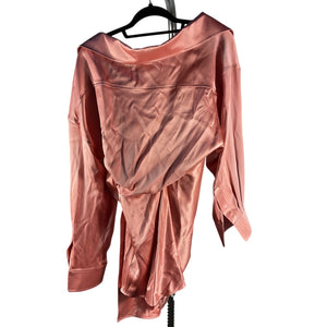 Alexander Wang Draped Quartz Pink Corset Dress Size 4 NWT