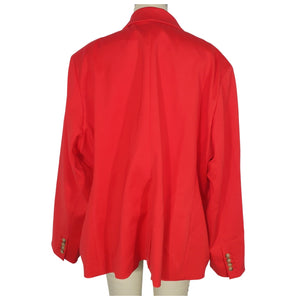 J.Crew Drapey Vintage Red Helena Blazer Size 24 NWT