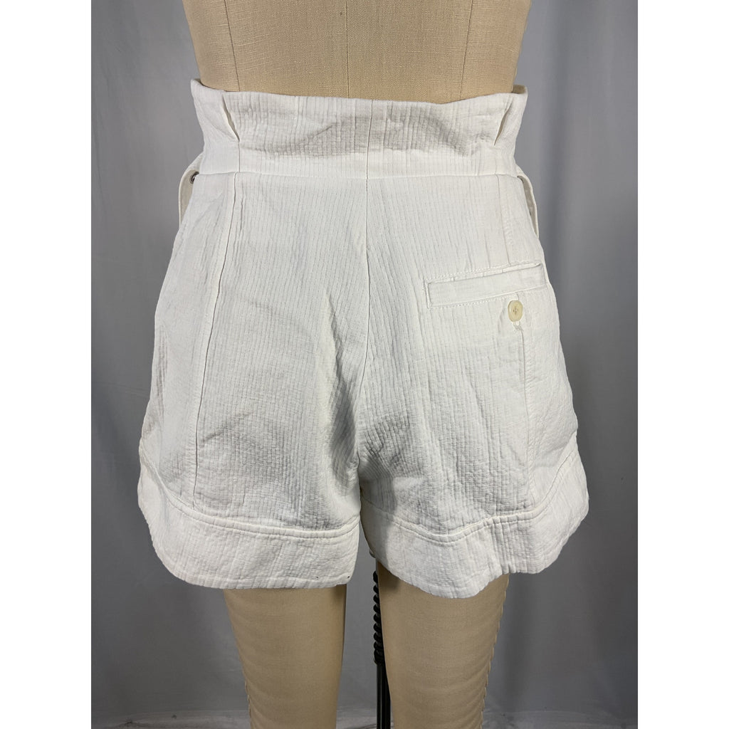 3.1 Phillip 'Lim' White Cotton Paperbag Short Size 00