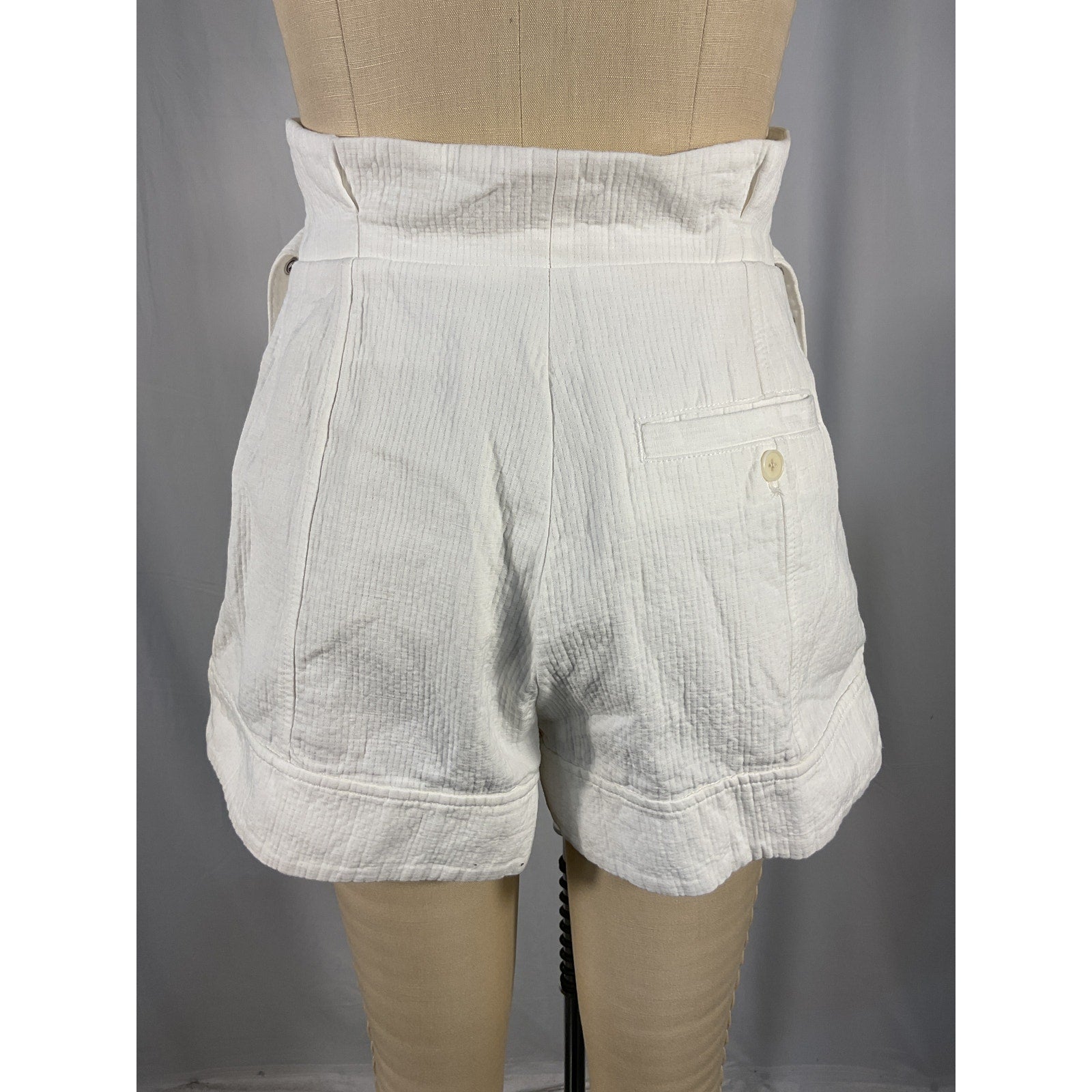 3.1 Phillip 'Lim' White Cotton Paperbag Short Size 00