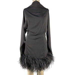16Arlington Chic Black Flora Mini Dress Size UK 10 / US 6