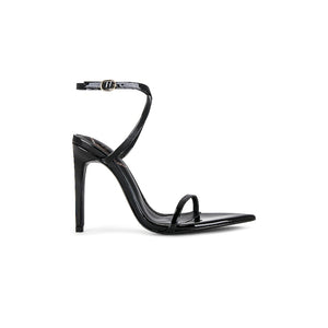 Michael Costello x Revolve 'Sonia' Black Patent Leather Sandal Size 7