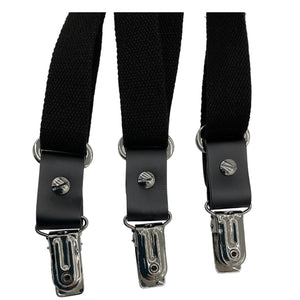 Dolce & Gabbana Adjustable Black Leather Insert Braces