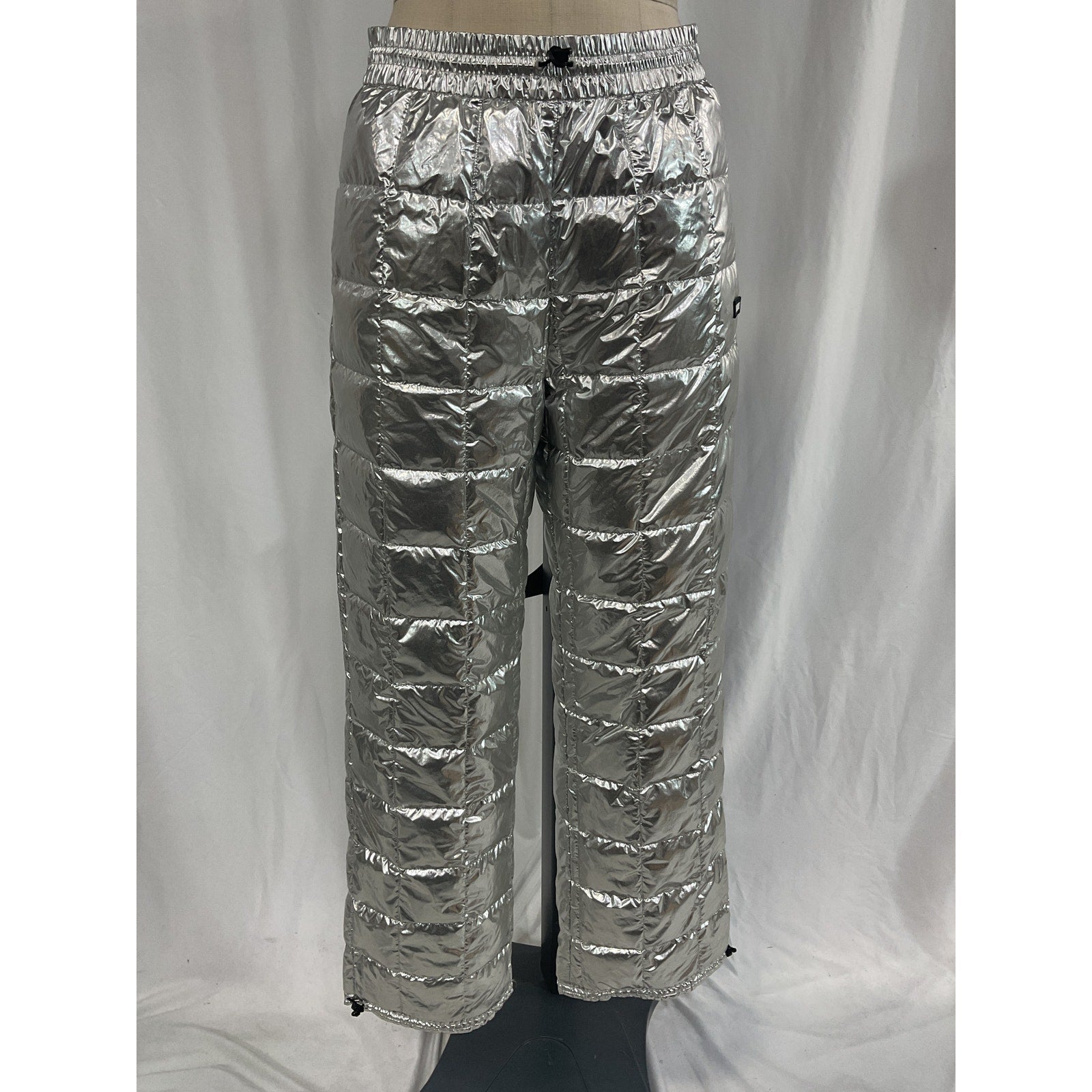 Mackage 'Aeryn' Silver Metallic Down Ski Pants Size S
