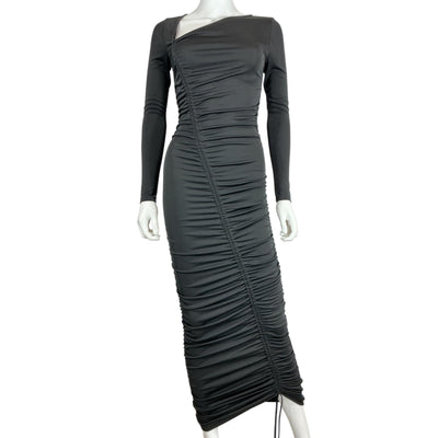 Michael Costello Ruched Black Kylee Dress Size XS