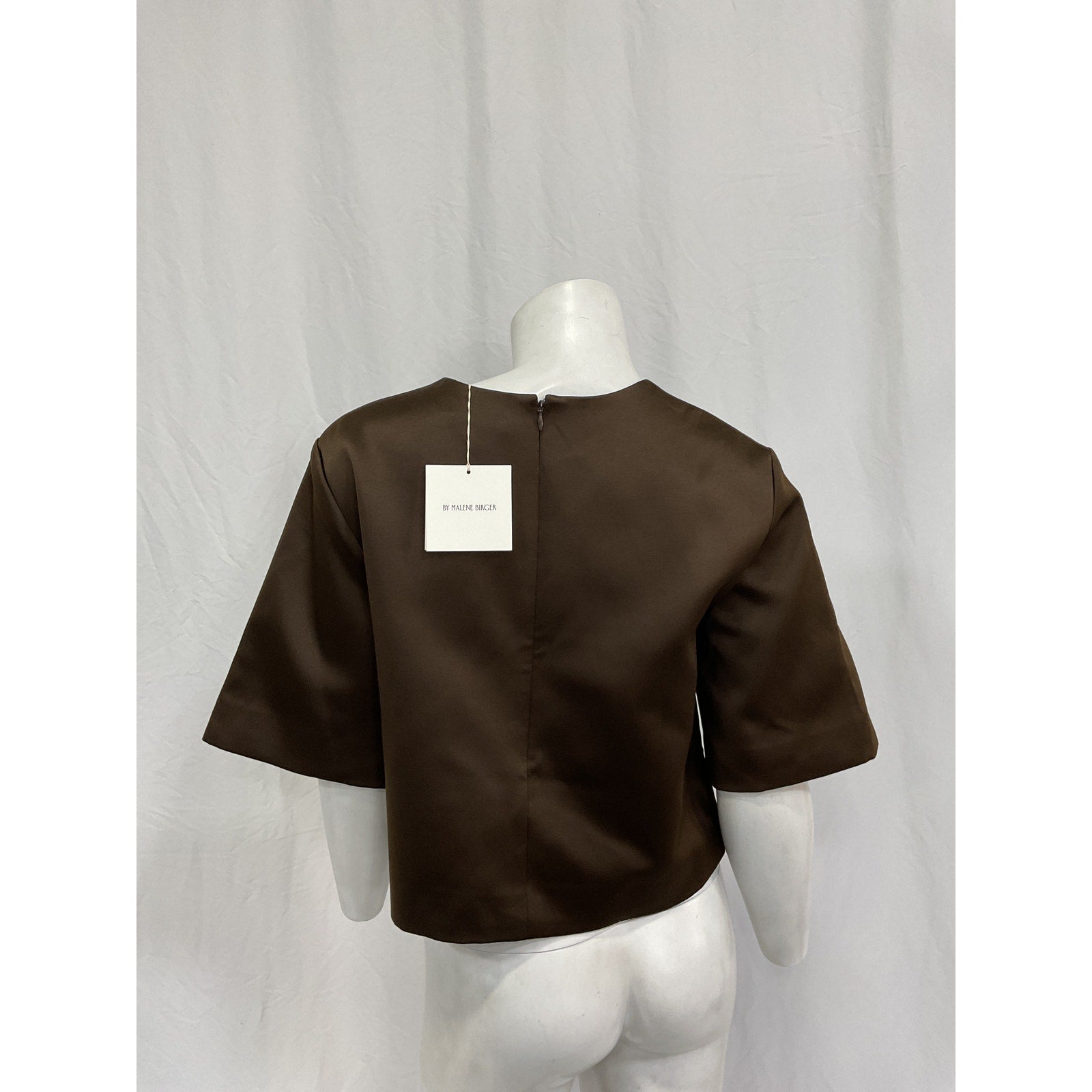 By Malene Birger 'Hania' Brown Polyester Top Size 36 - NWT