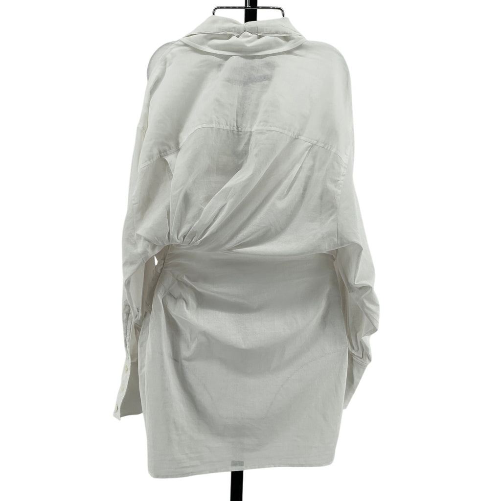 Jacquemus 'Agui' White Cotton Twisted Dress Size 32