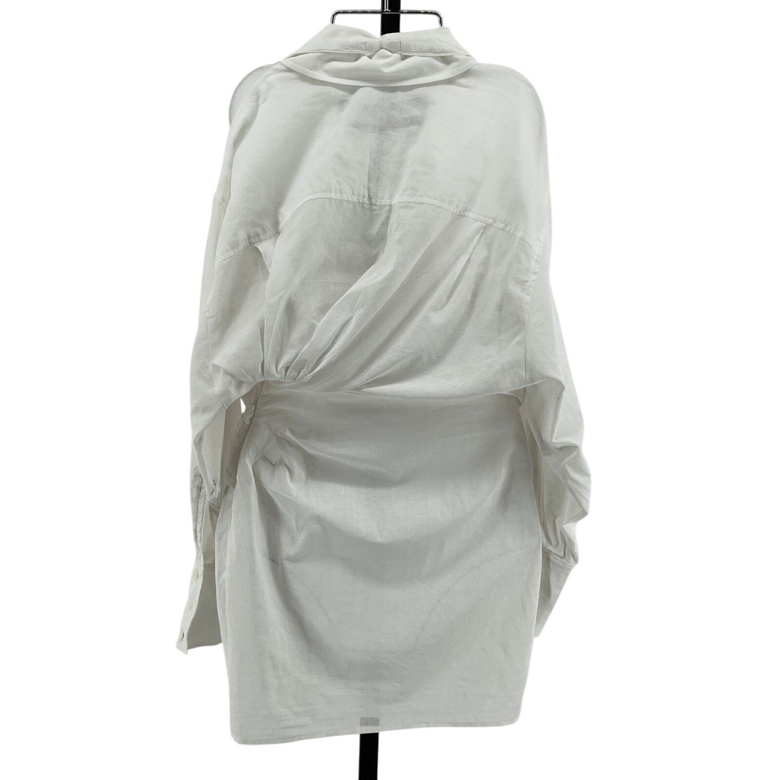Jacquemus 'Agui' White Cotton Twisted Dress Size 32