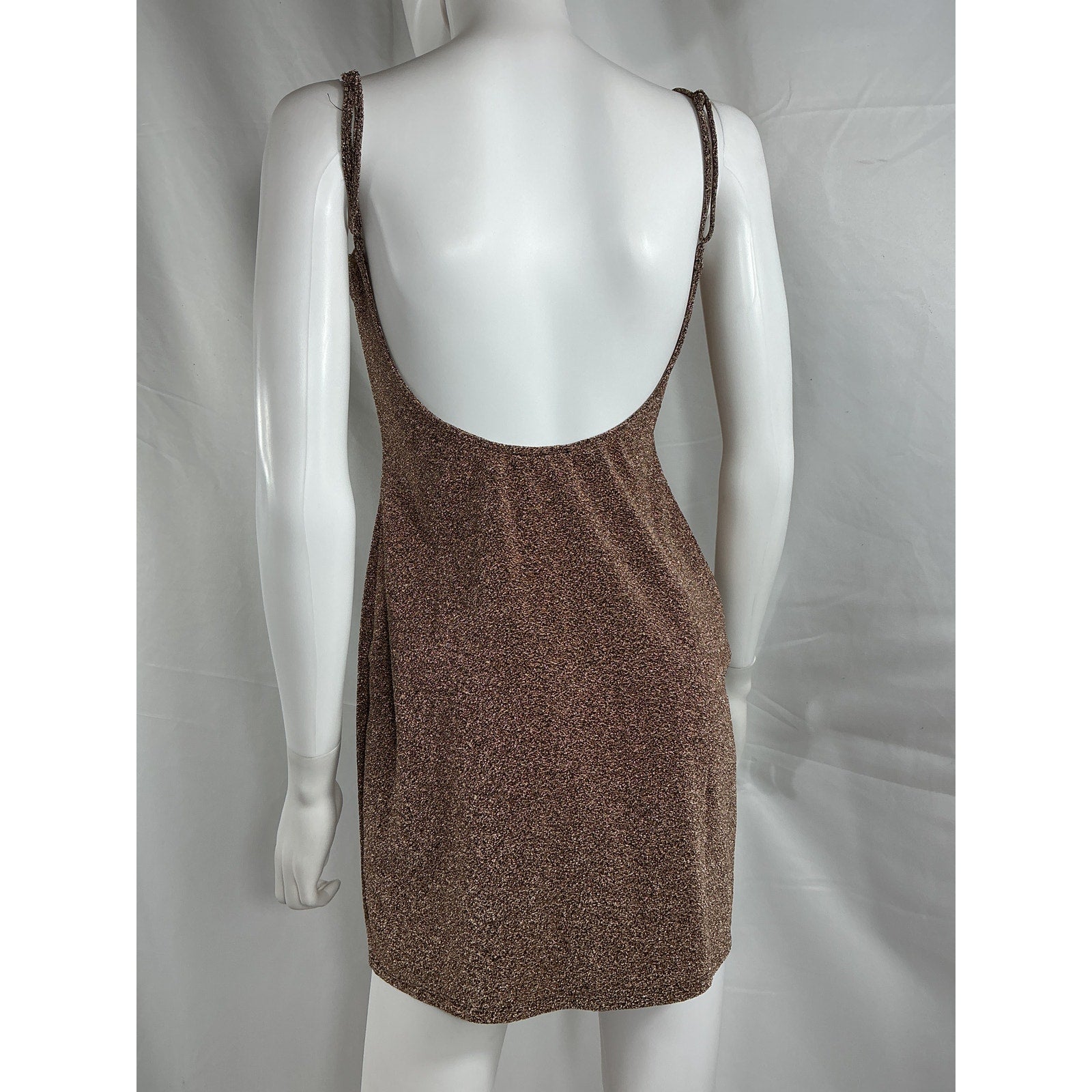 Reformation 'Kitty' Brown Polyester Knit Dress Size M