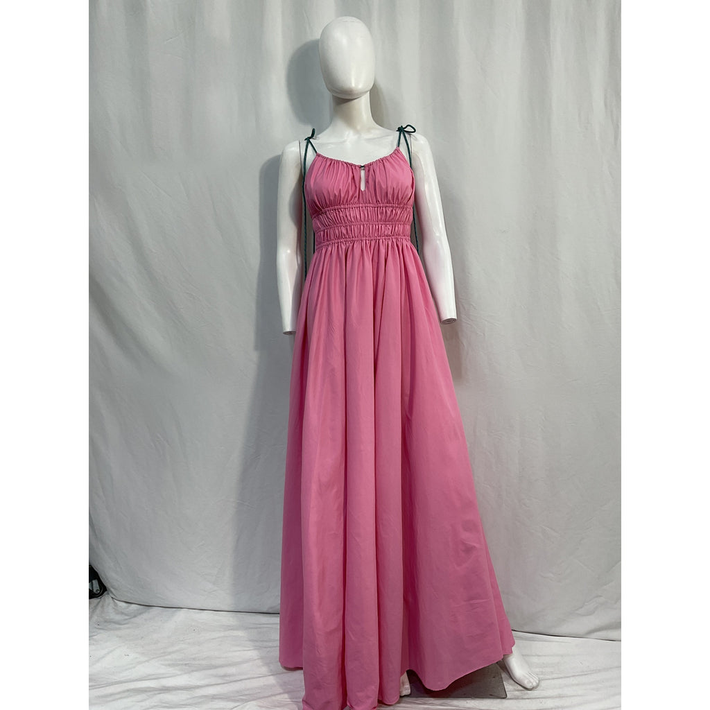 Staud Sleeveless Pink Bow Dress Size M - NWT
