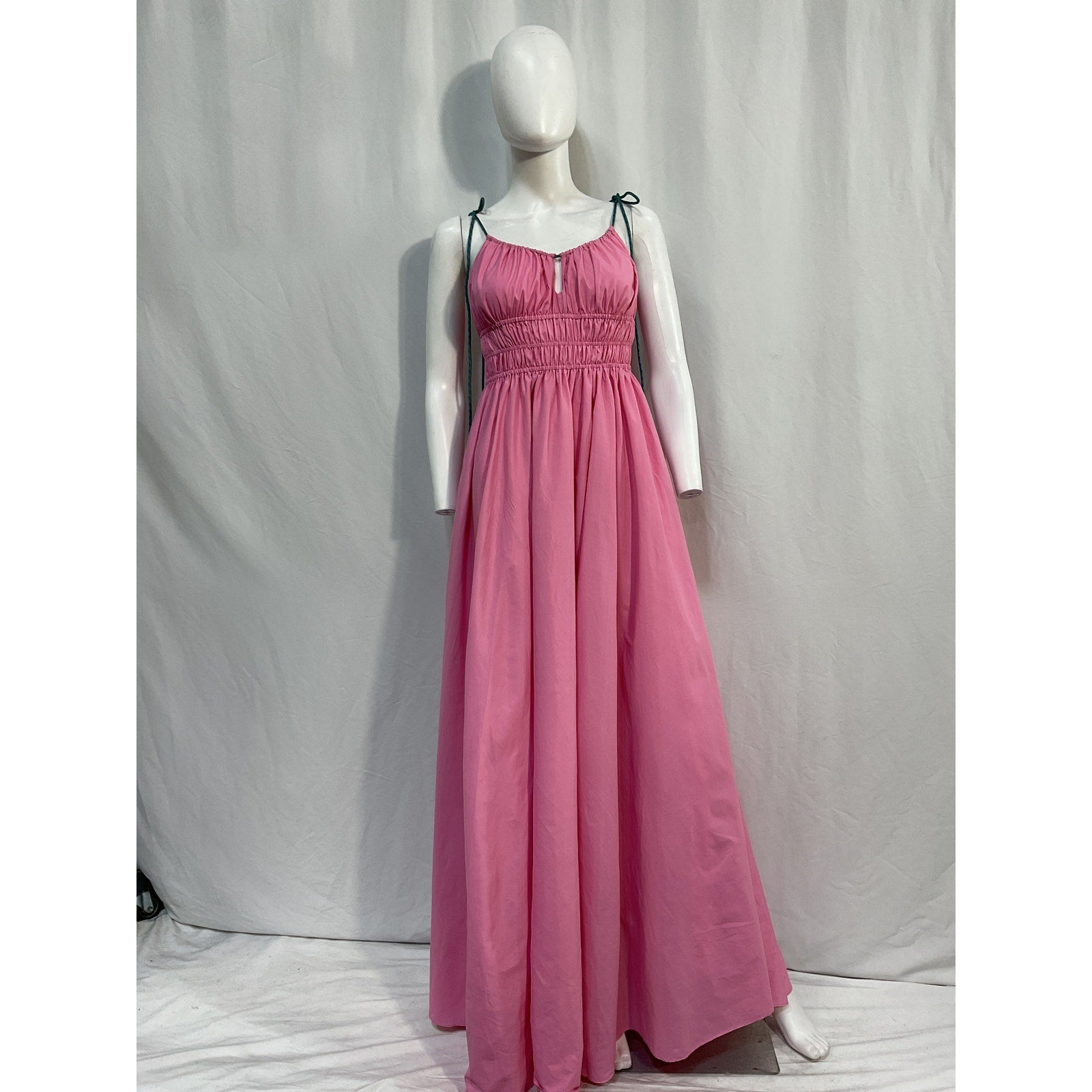 Staud Sleeveless Pink Bow Dress Size M - NWT