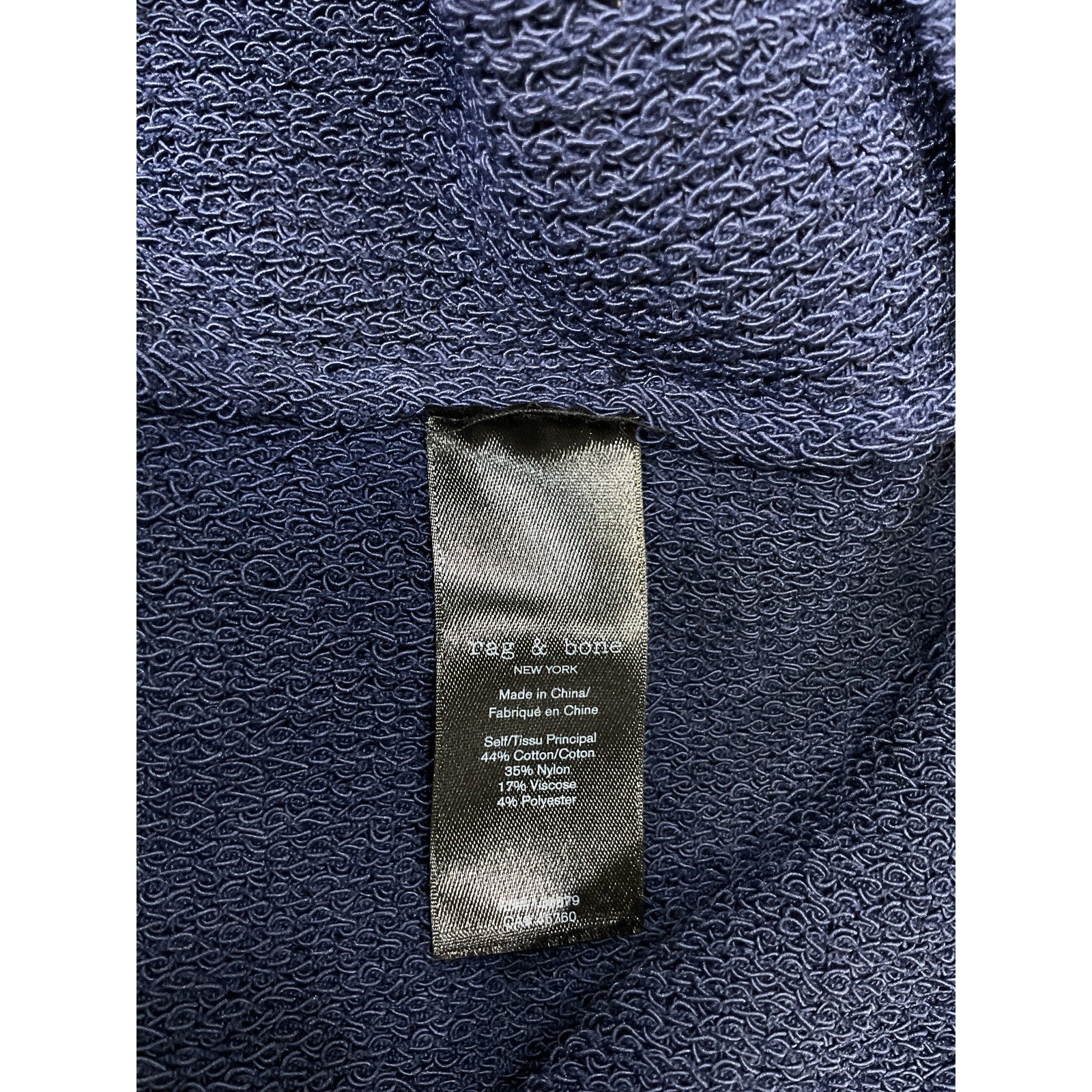 Rag & Bone 'Meghan' Blue Cotton Vest Size M - NWT