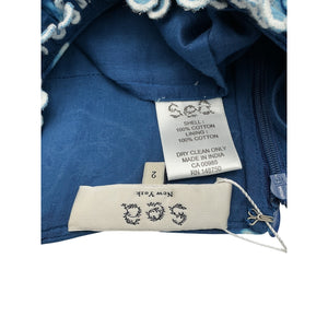 Sea New York Embroidered Blue Liat Dress Size 2