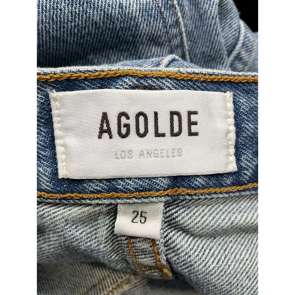 Agolde 'Pieced' Blue Cotton 90'S Pinch Waist Jean Size 25