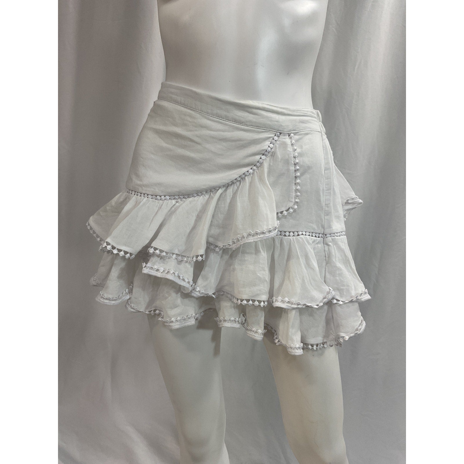Charo Ruiz Ibiza 'Fera' White Skirt Size S