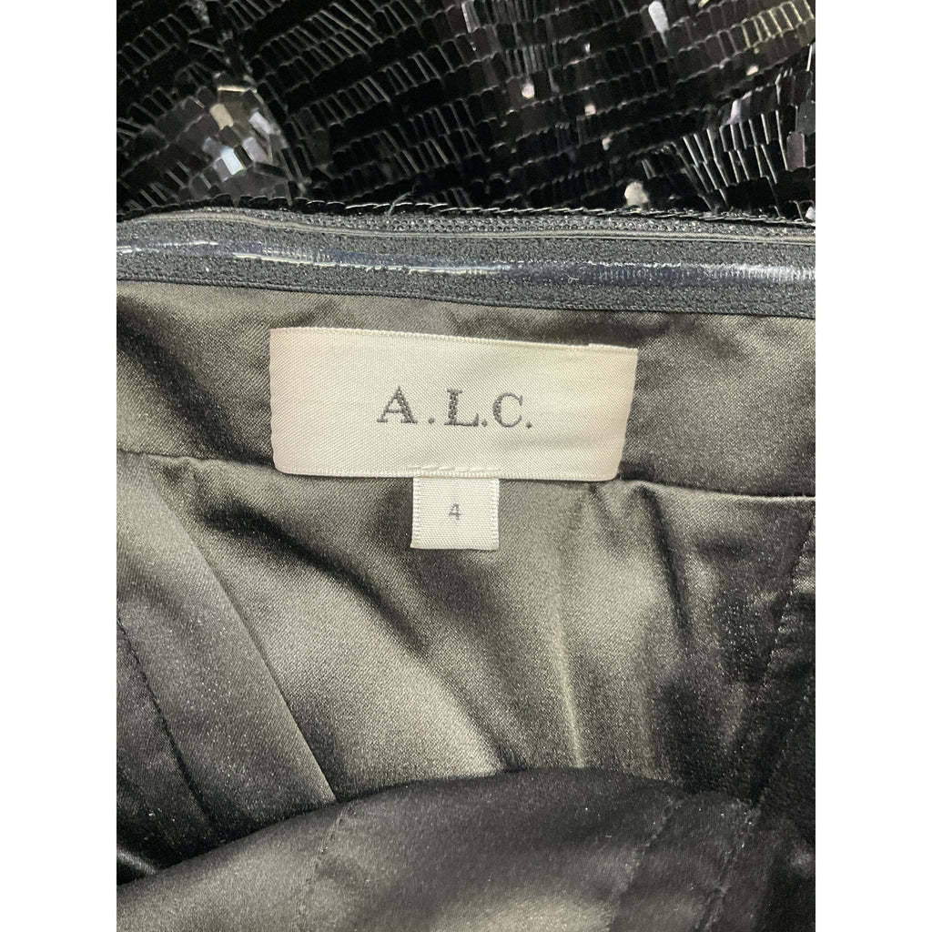 A.L.C. 'Elsie' Black Sequin Embellished Dress Size 4