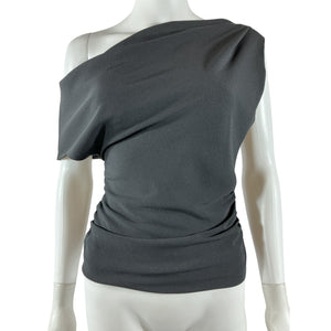 Nicholas Asymmetric Black Arlina Top Size 0