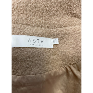 Astr The Label 'Edna' Tan Fleece Coat Size XS