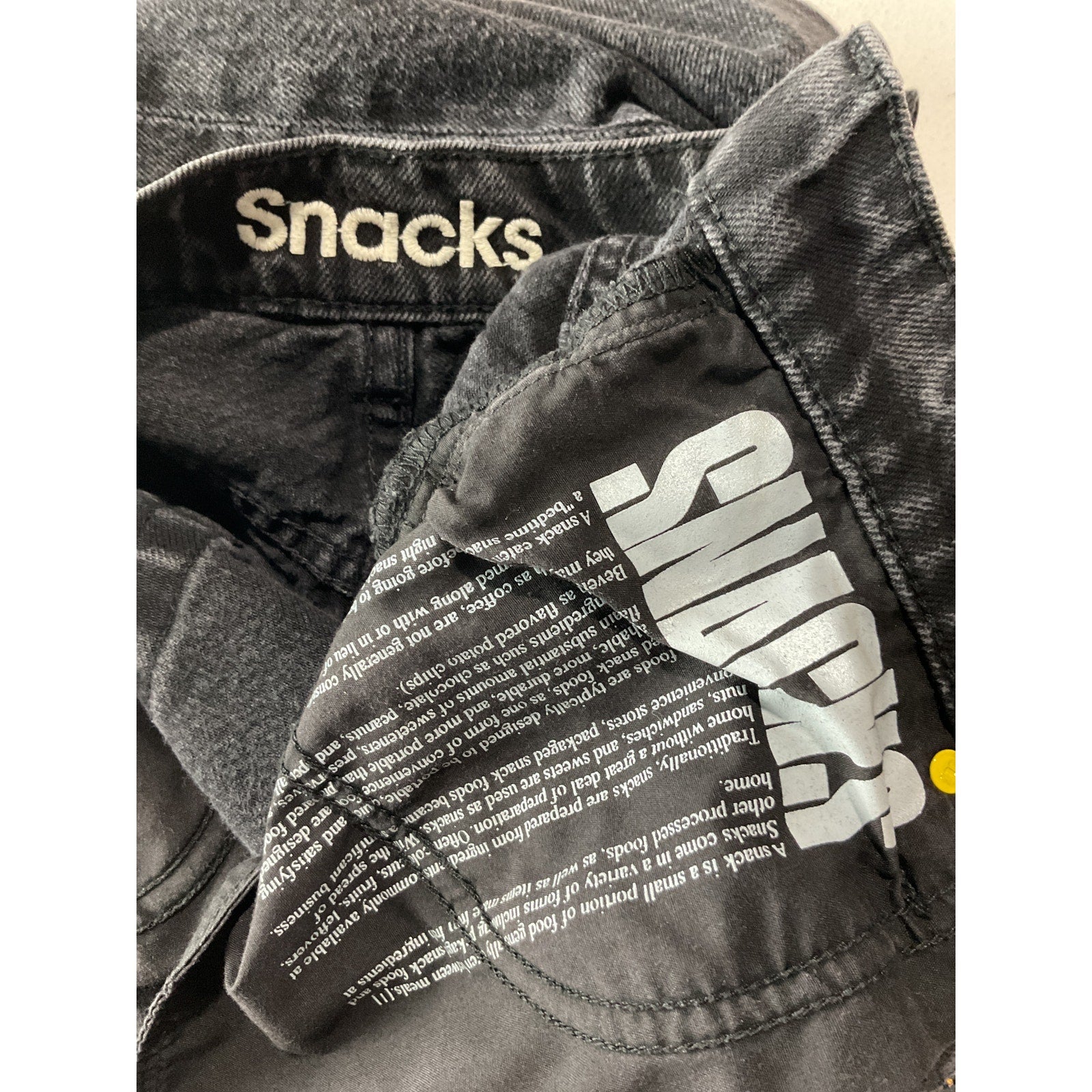 Mother Snacks! High Waisted Double Black Cotton Stack Hover Denim Jean Size 27