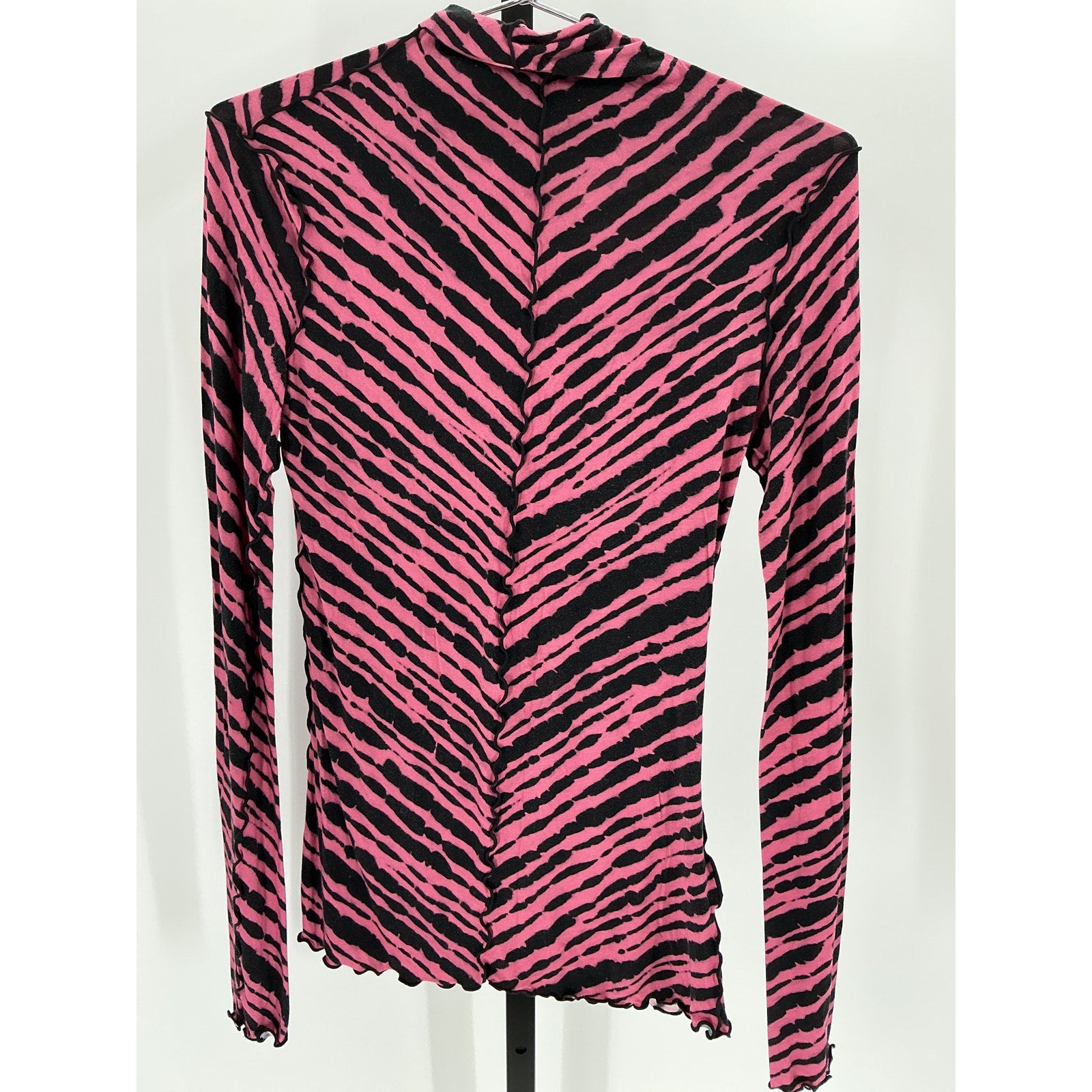 Proenza Schouler 'Diagonal' Pink Tie Dye Jersey Turtleneck Size S