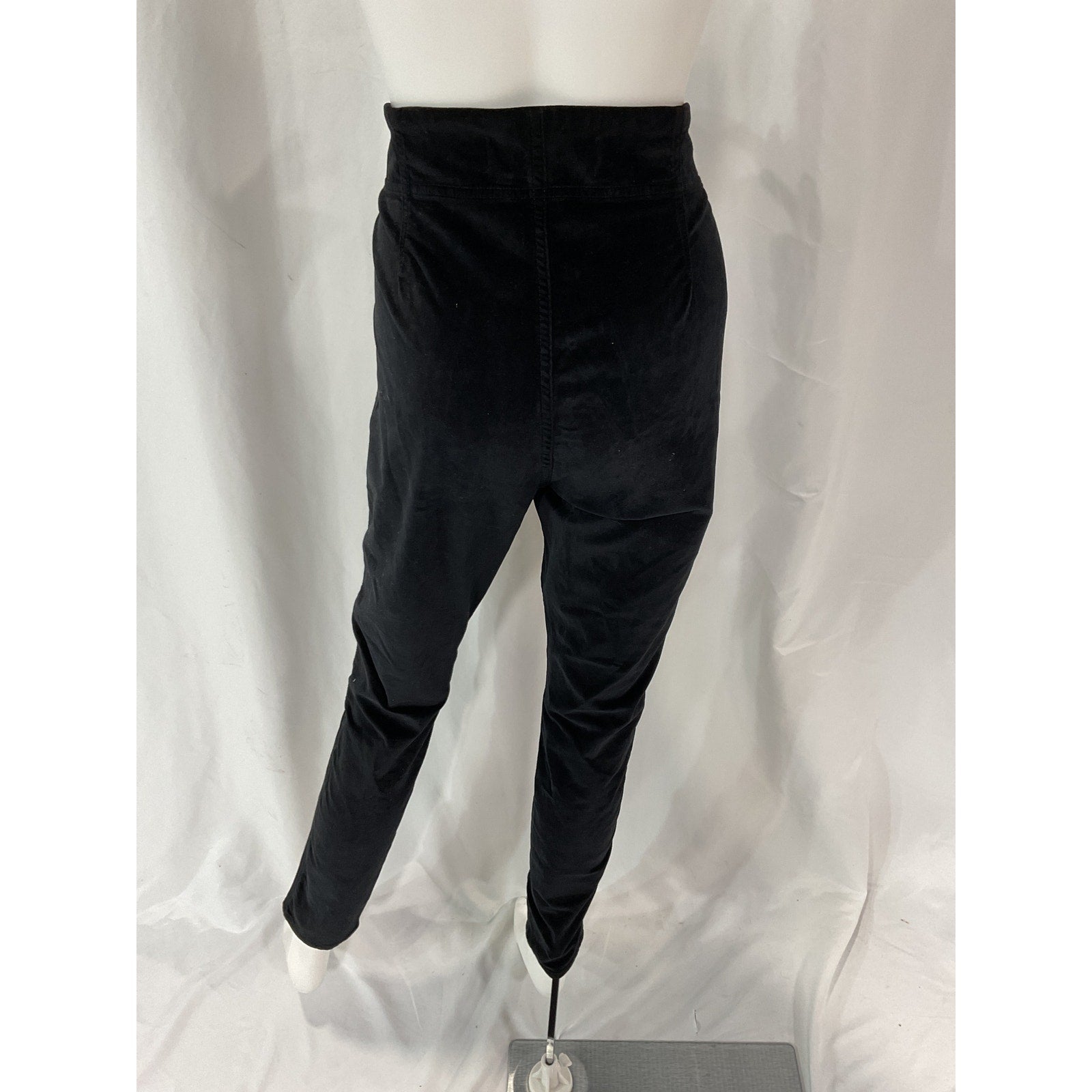 Veronica Beard 'Debbie' Black Velour High Rise Skinny Denim Jean Size 31
