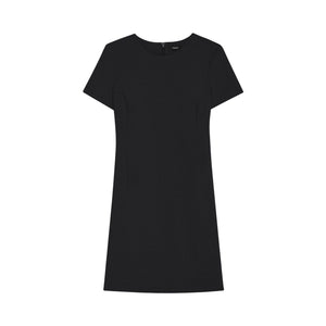 Theory 'Sheath' Black Wool Dress Size 00