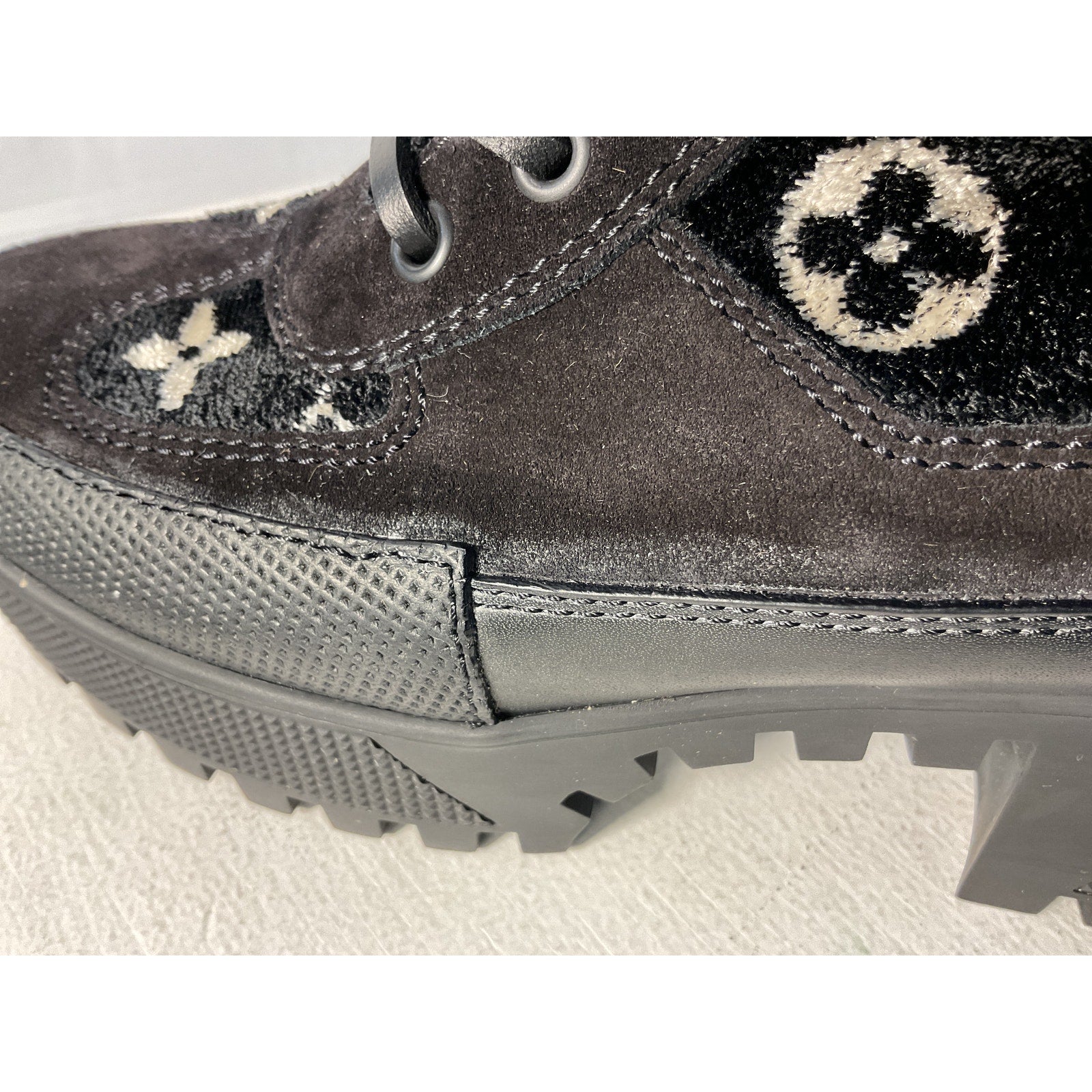 Louis Vuitton 'Laureate' Black Leather Platform Desert Boot Size 6.5
