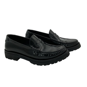 Saint Laurent Polished Black Mag 15 Loafers Size EU 38 / US 8