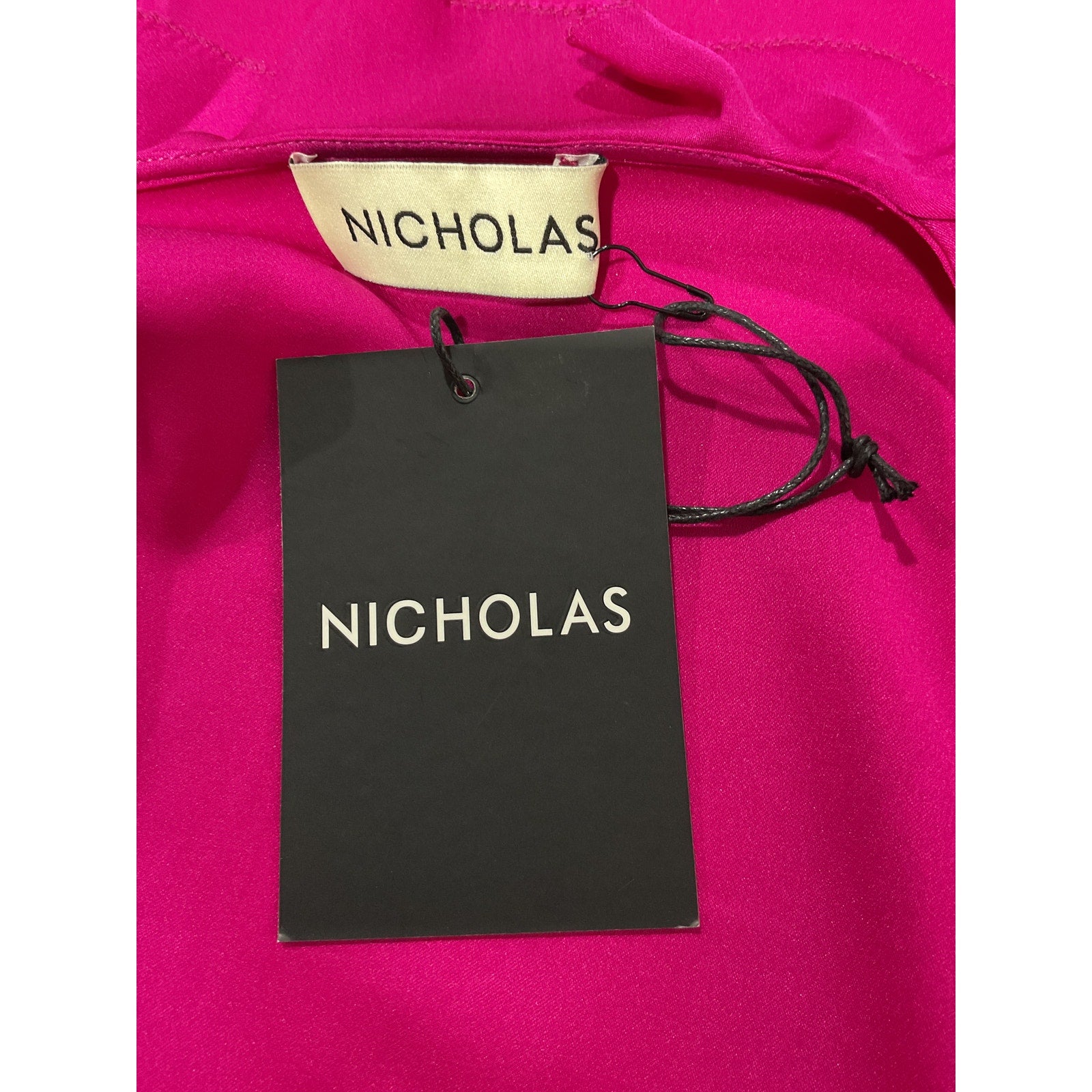 Nicholas Amira 'Bias' Pink Ruffle Long Sleeve Top Size 8 - NWT