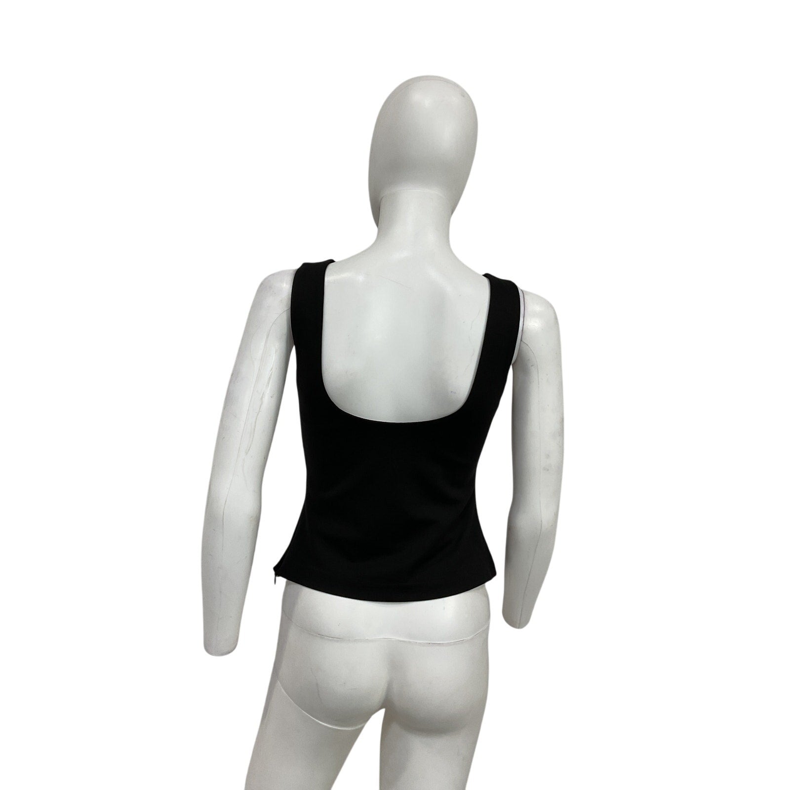 L'Academie 'Marianna' Black Rayon Cyra Top Size S